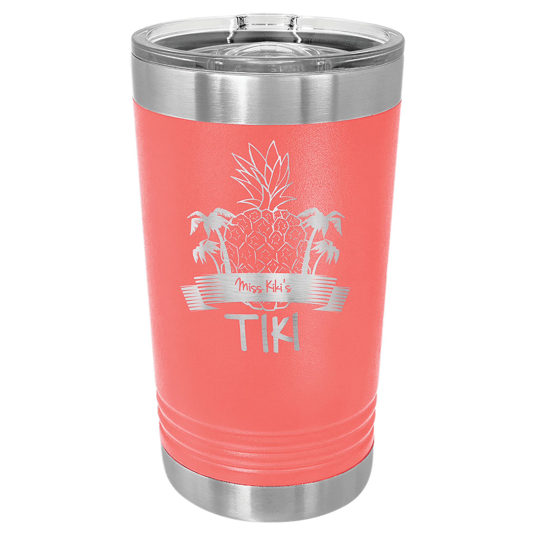 16 oz. Stainless Steel Pint with Slider Lid