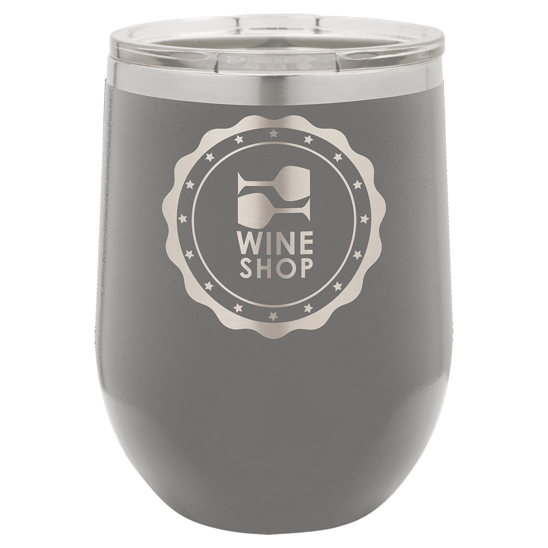 12 oz. Stainless Steel Vacuum Insulated Stemless Wine Tumbler with Lid