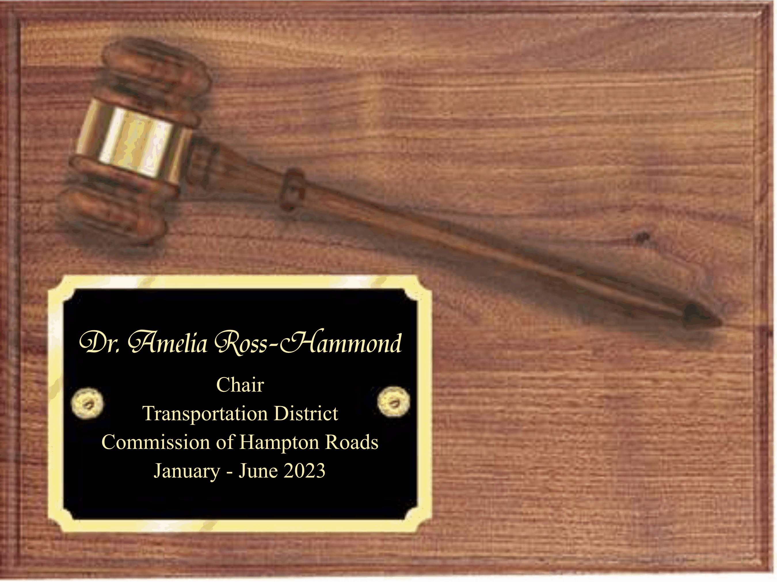 Gavel Plaque