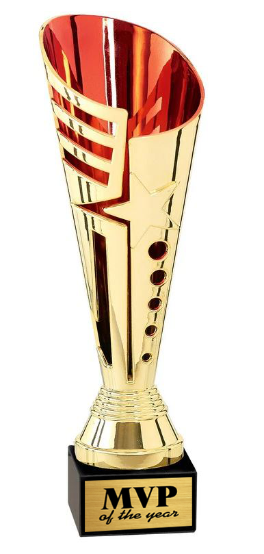 Gold Value Cup with Red Accents