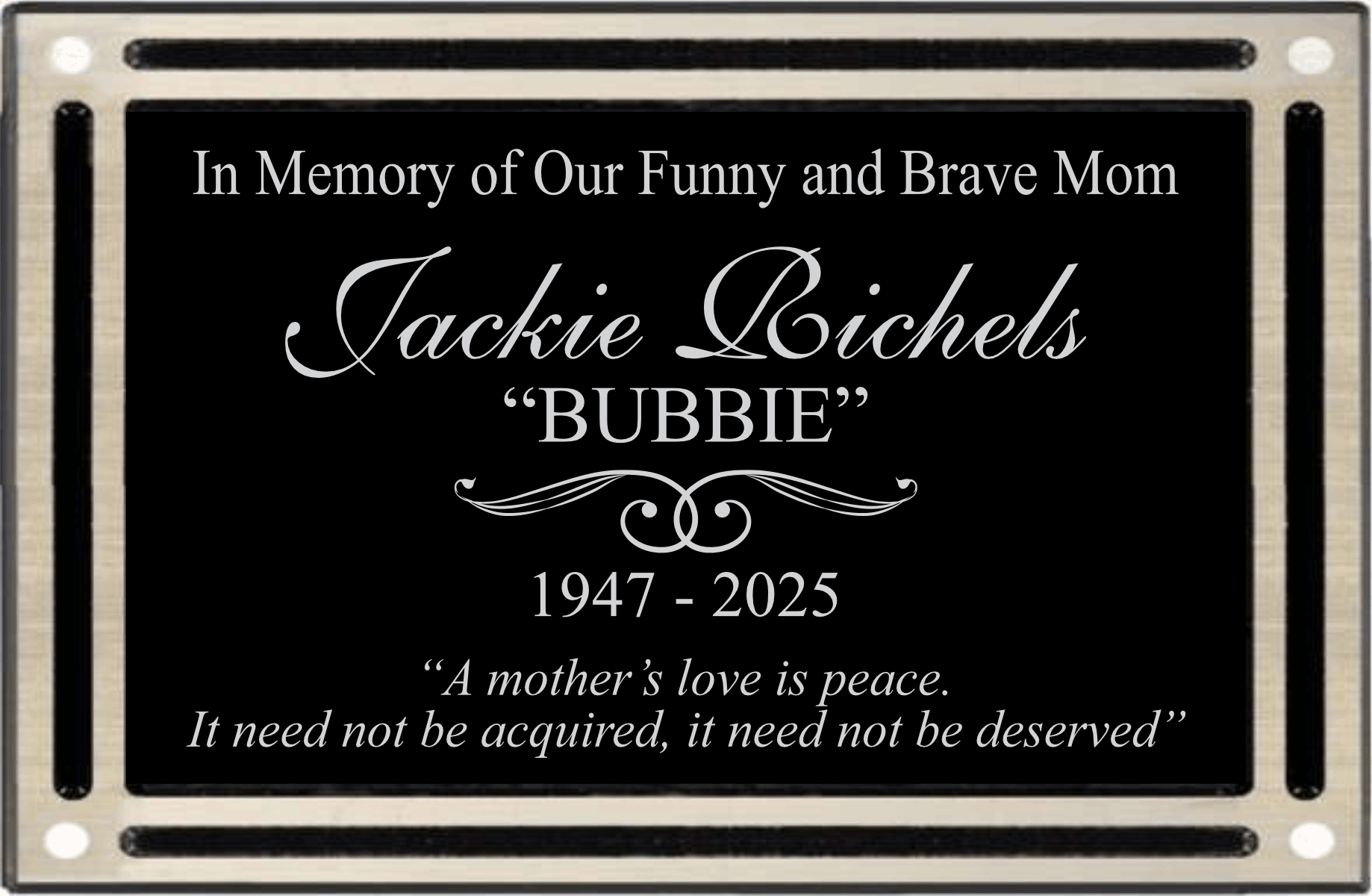 Cast Aluminum Plaque