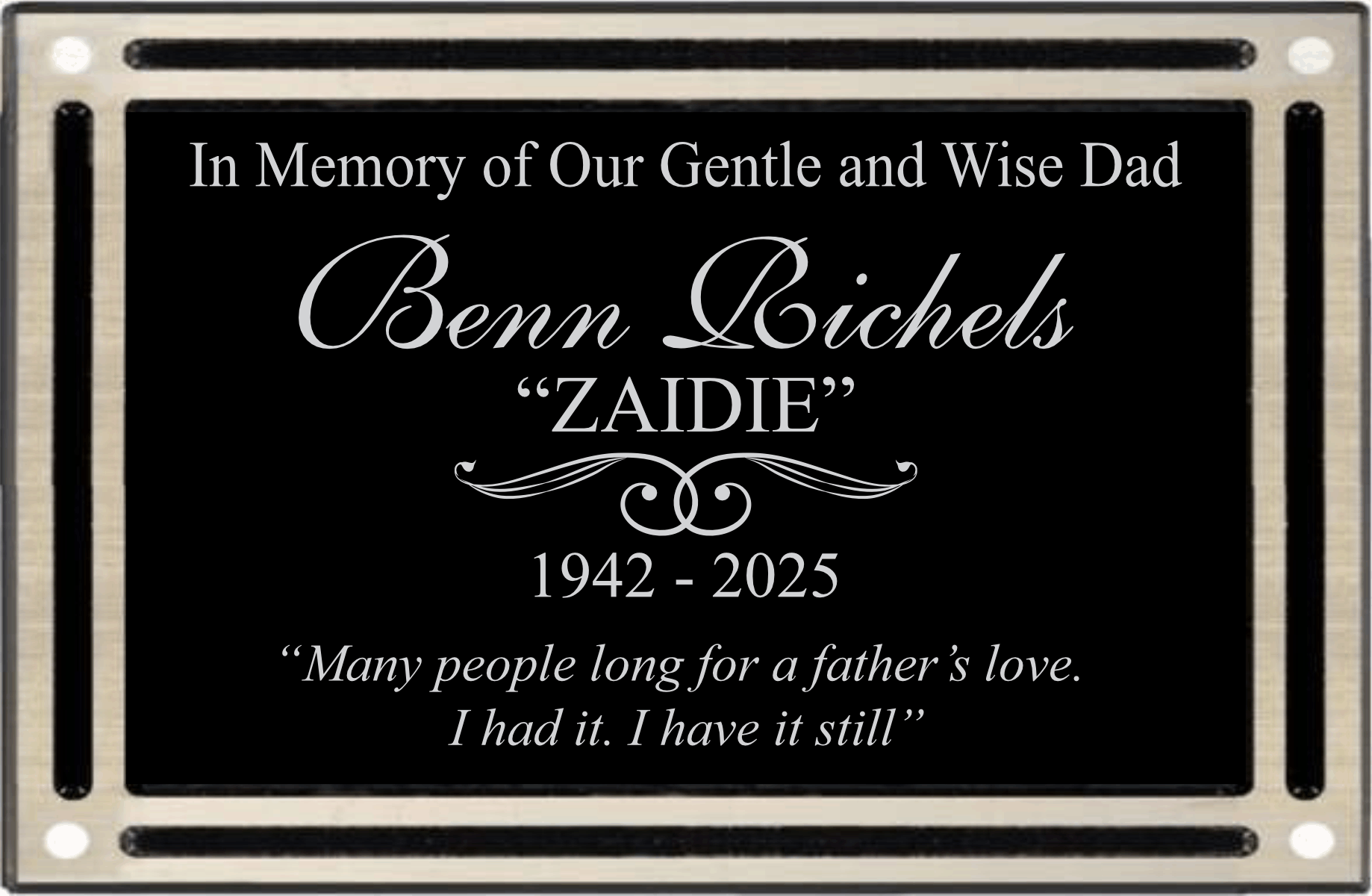 Cast Aluminum Plaque