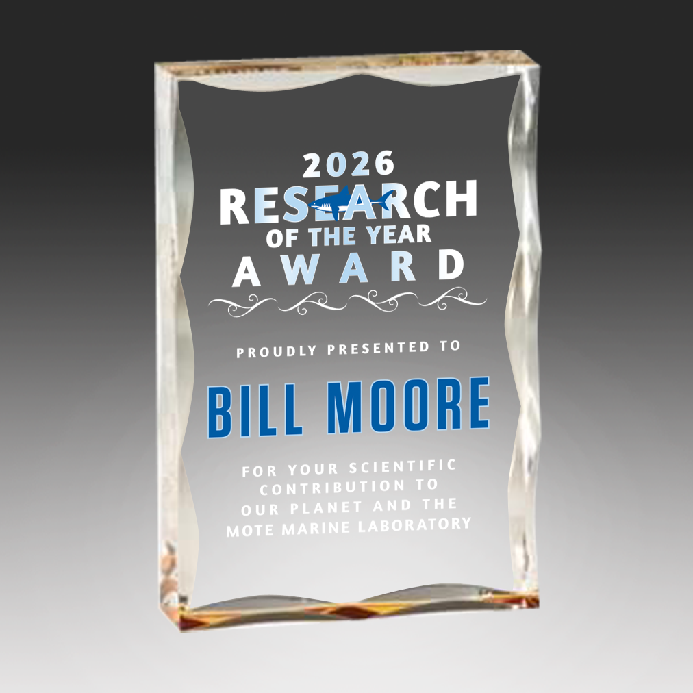 Scalloped Edge Acrylic Award