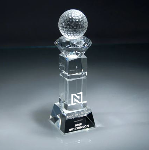 Crystal Golf Ball Tower