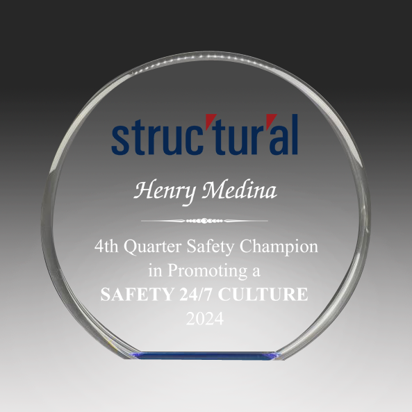 Freestanding Reflective Acrylic Circle