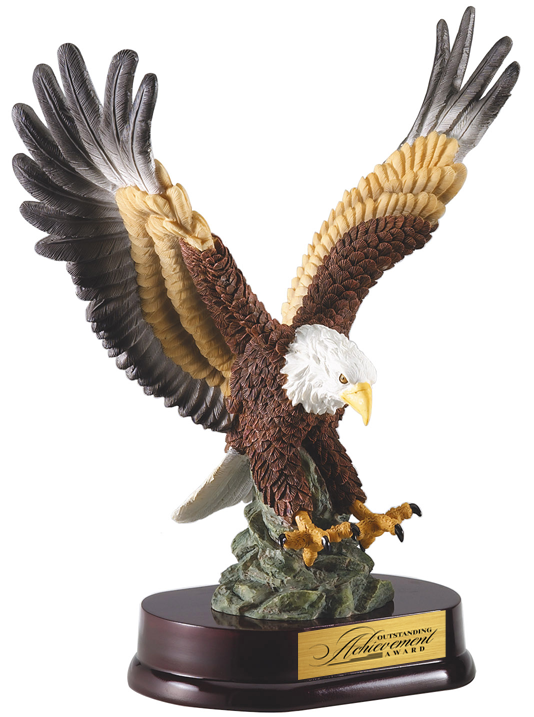 Eagle in Flight, Painted 12"