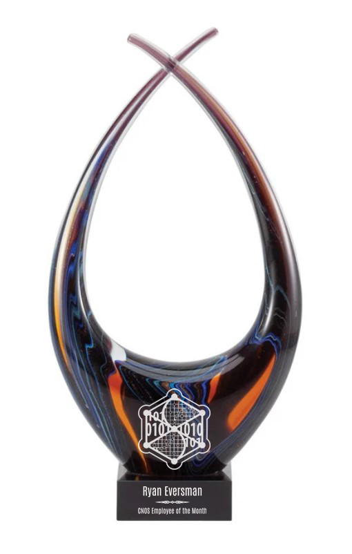 13.25" Art Glass Sculpture