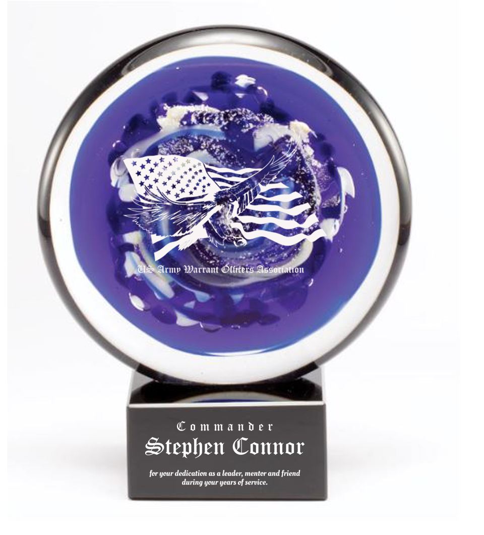 7.25" Round Art Glass