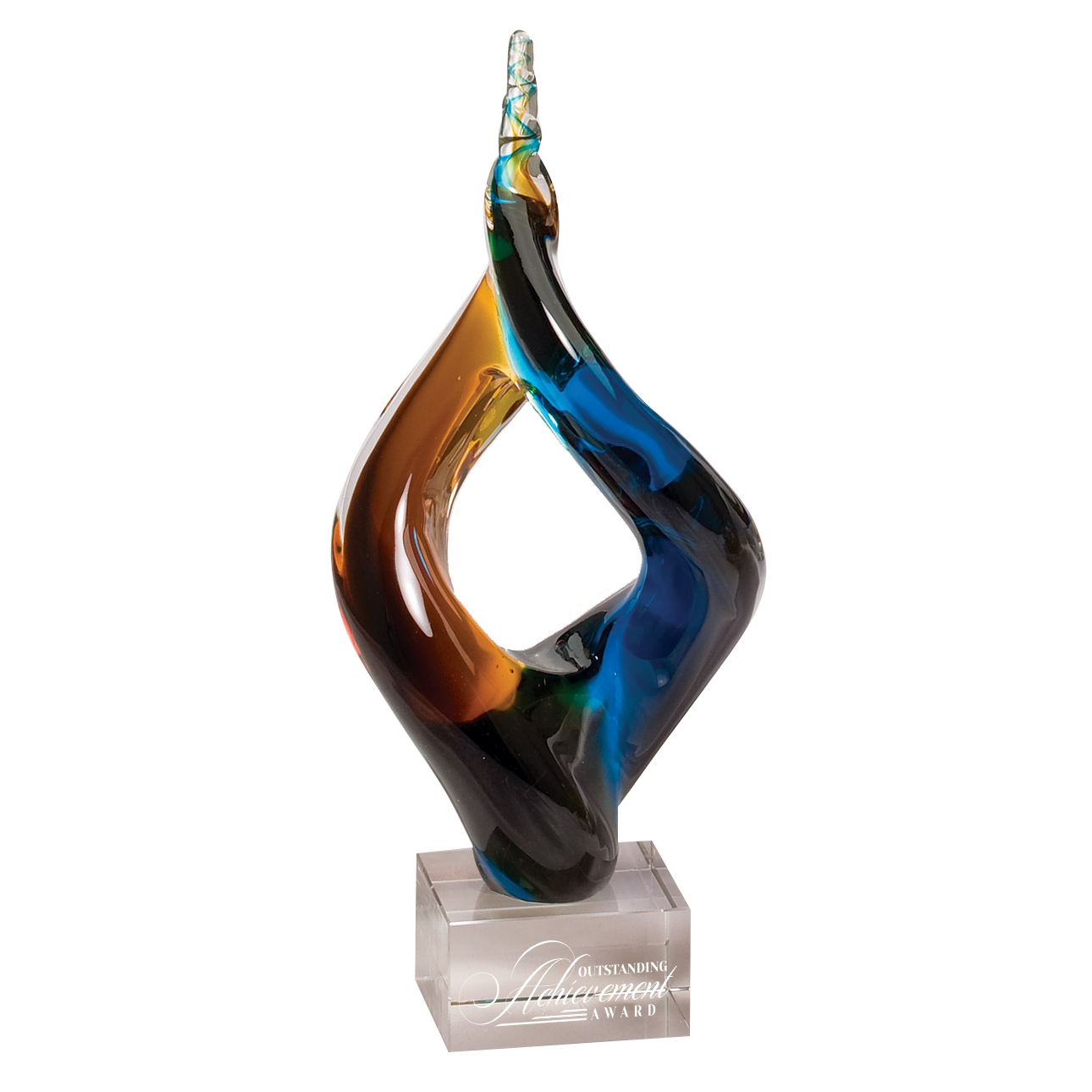12.5" Art Glass Sculpture