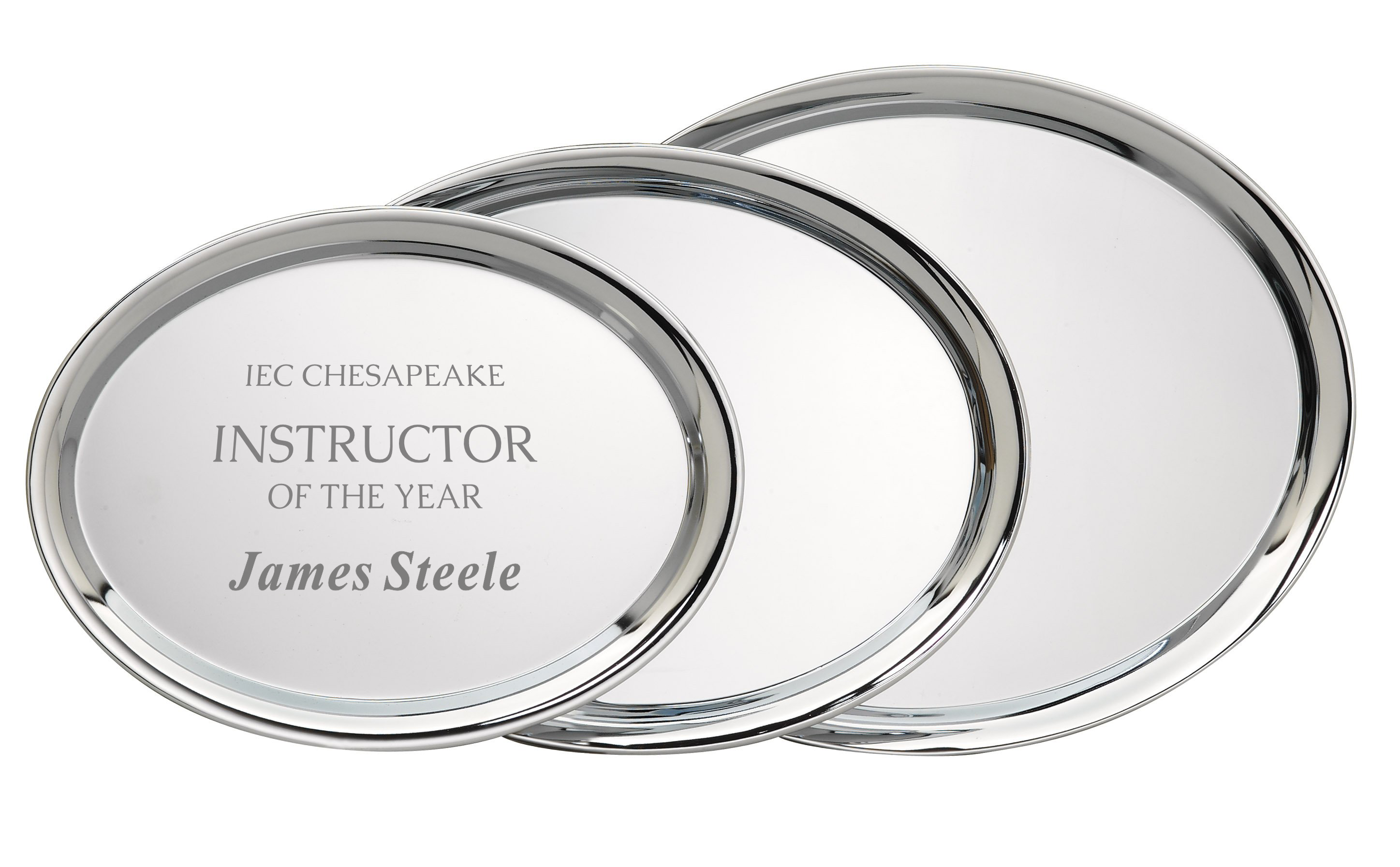 Oval Nickel Plated Tray