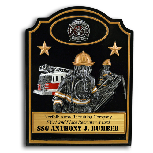 Firefighter Resin Plate