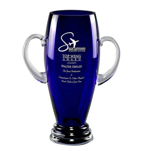 Tall Cobalt Blue Vase