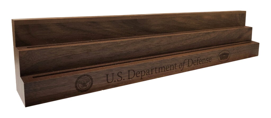 Solid Walnut Coin Display Rack