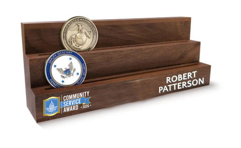 Solid Walnut Coin Display Rack