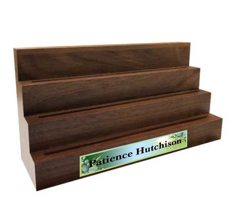 Solid Walnut Coin Display Rack
