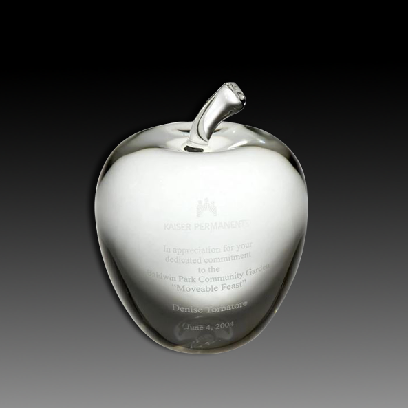 3"diameter CRYSTAL APPLE