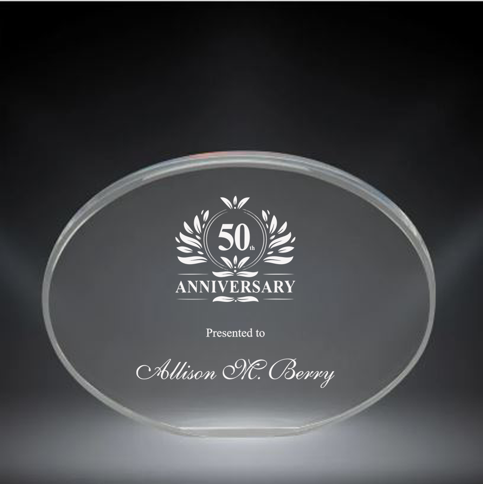 Acrylic Oval Award