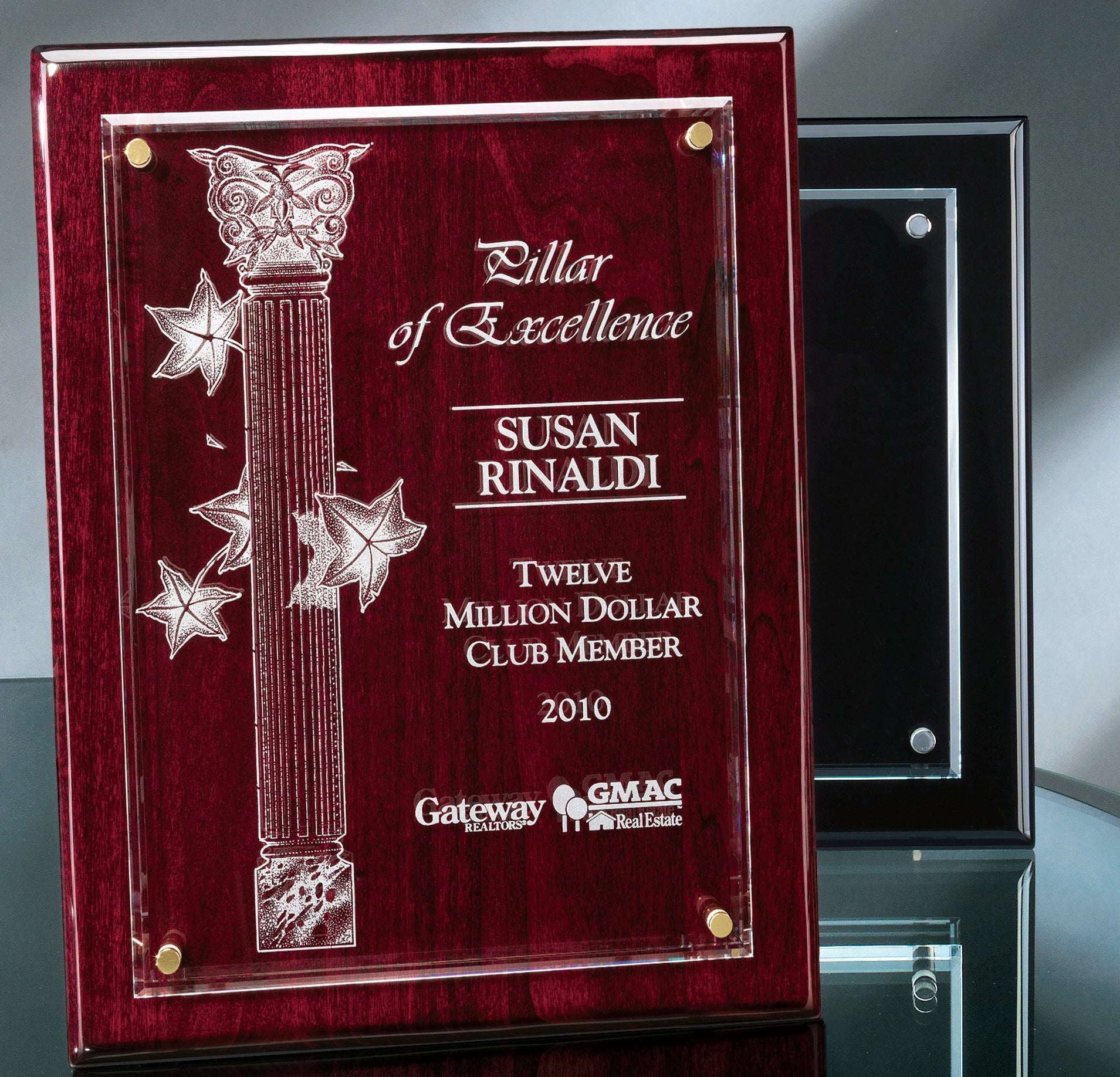 Canterbury Plaque with Stand-Offs Rosewood