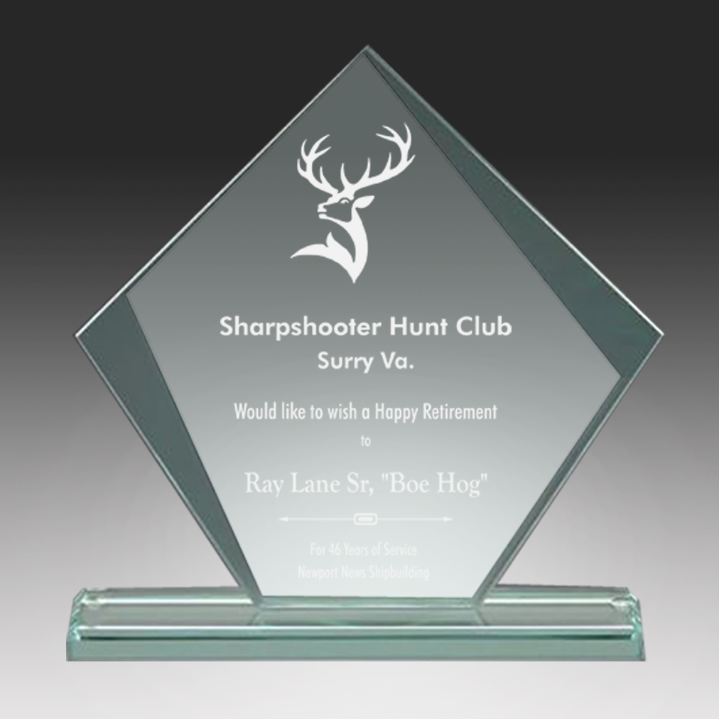 JADE DIAMOND GLASS AWARD