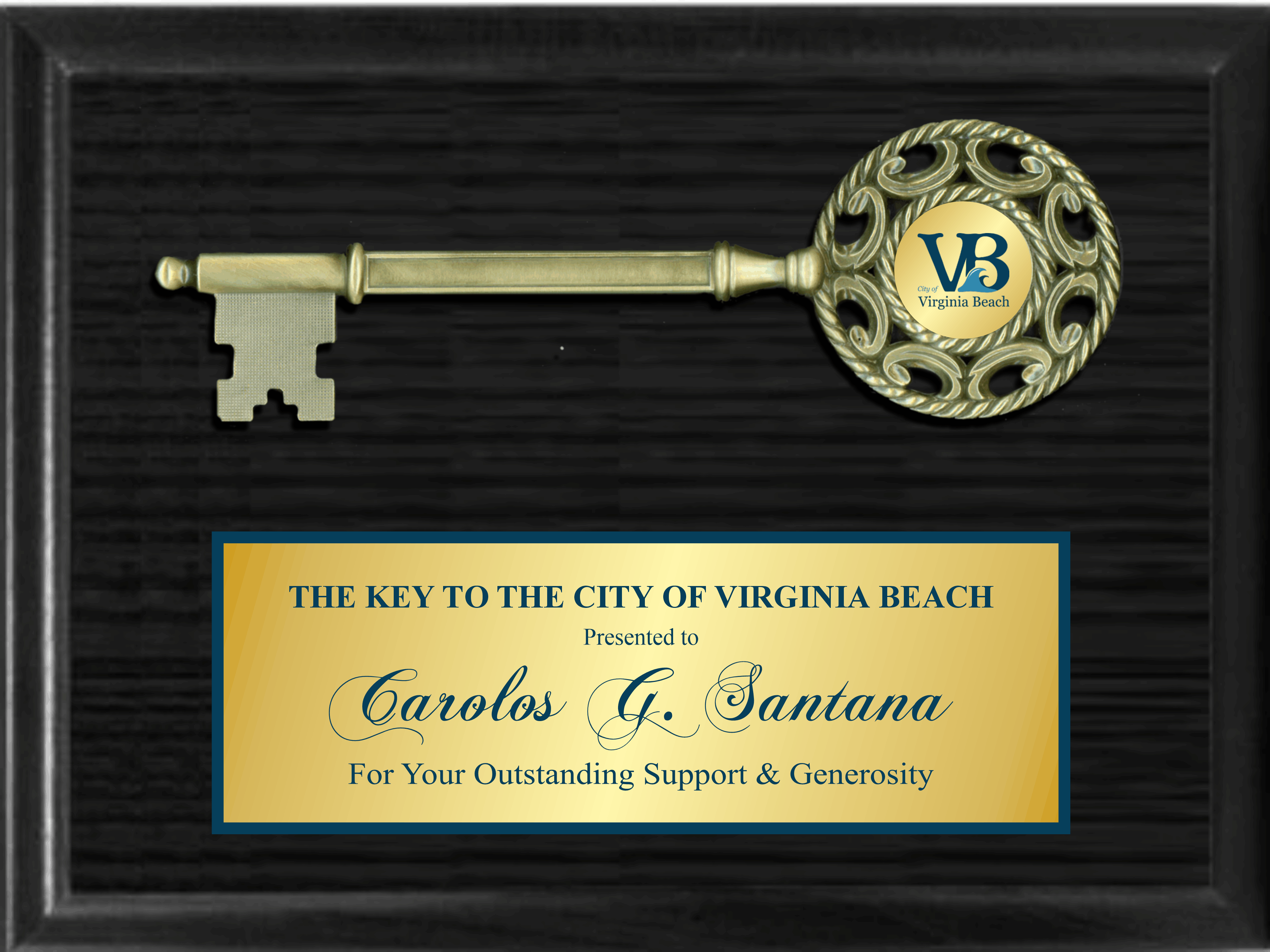 9.5" Metal Key Mount on 9"x12" Plaque