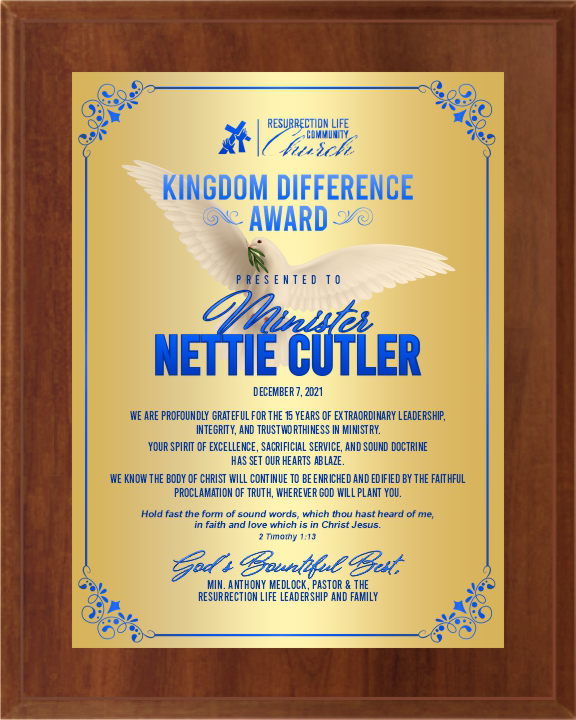 Full Plate Plaque