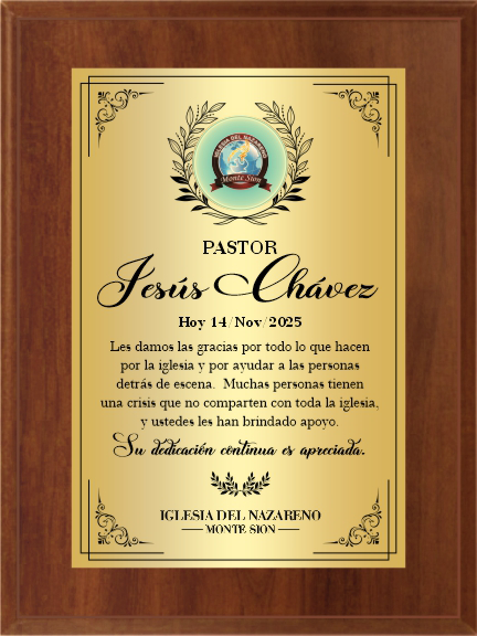 Full Plate Plaque