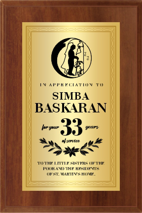 Full Plate Plaque