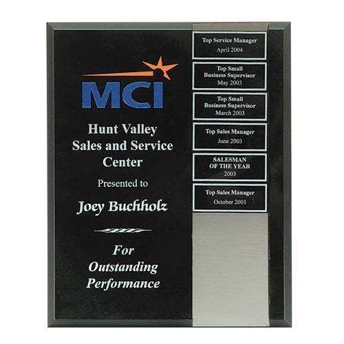 Black Plaque with Perpetual Magnetic Tiles
