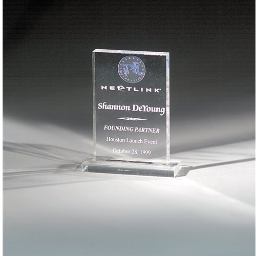 Acrylic Rectangle Award on Base
