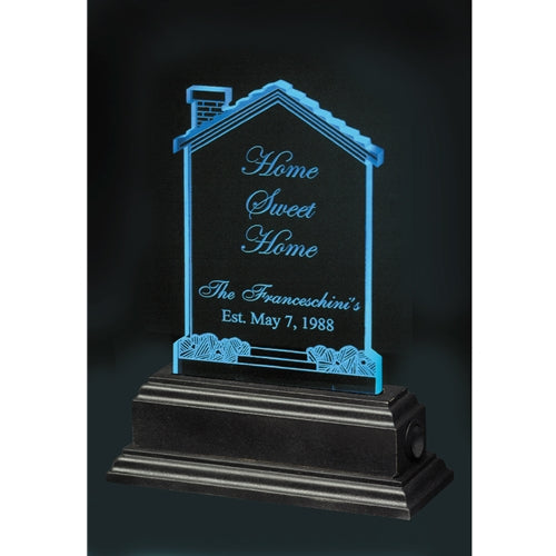 Blue Allolight House Shaped Award