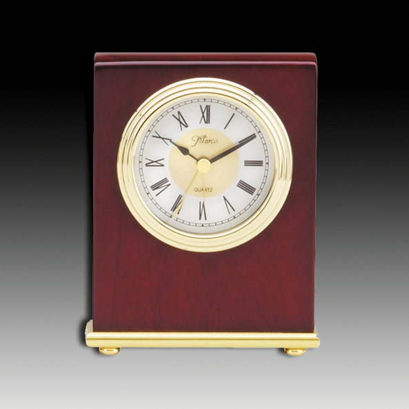 Rosewood Clock 4"x5"