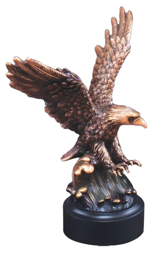 Eagle Landing Resin 8"