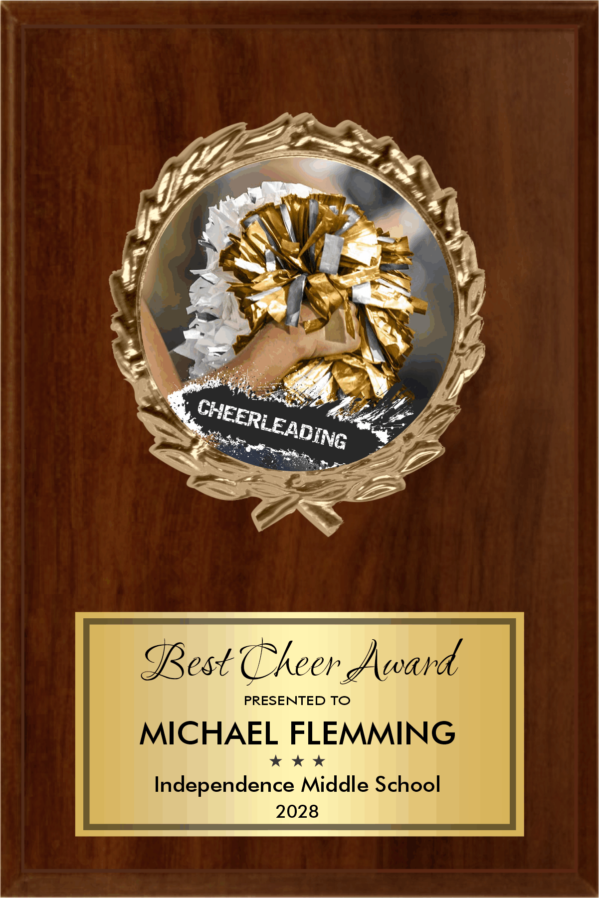 Wreath Medallion Plaque