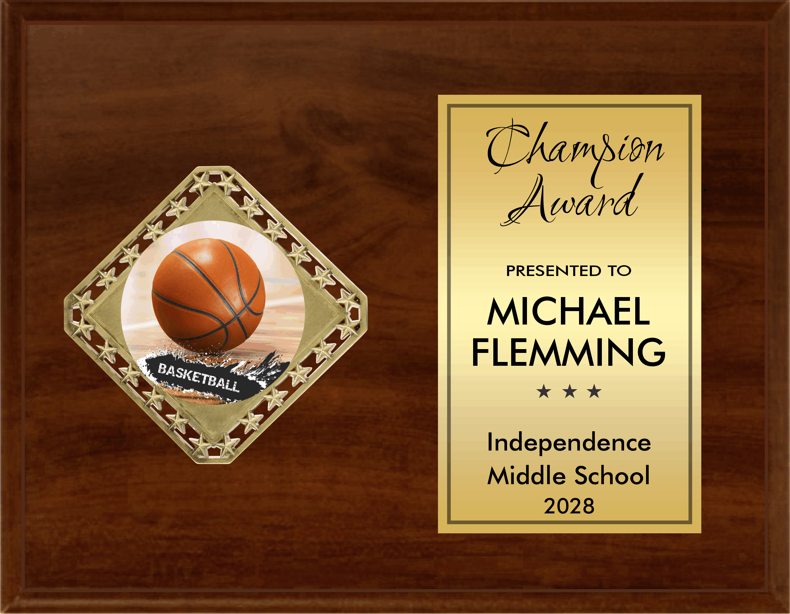 Diamond Plaque Series - Horizontal Plaque