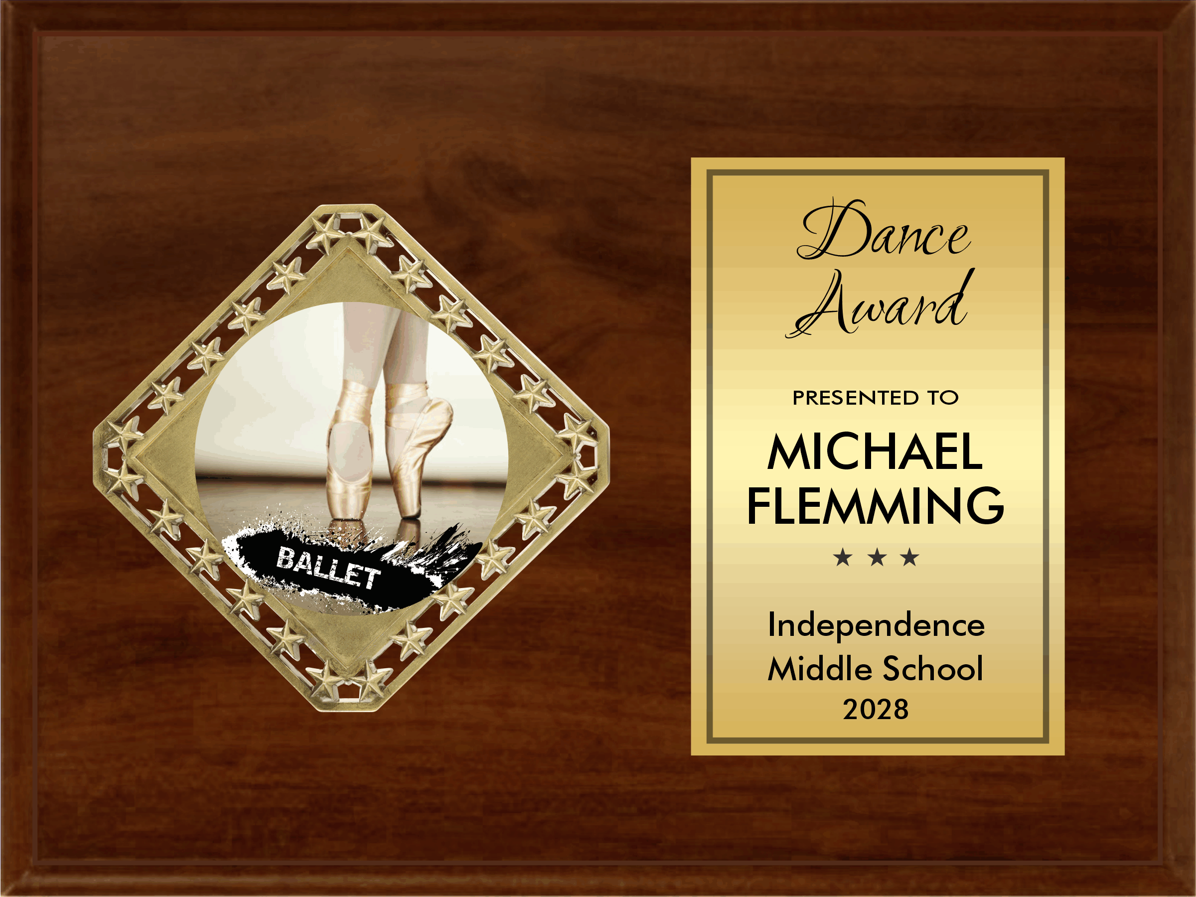 Diamond Plaque Series - Horizontal Plaque