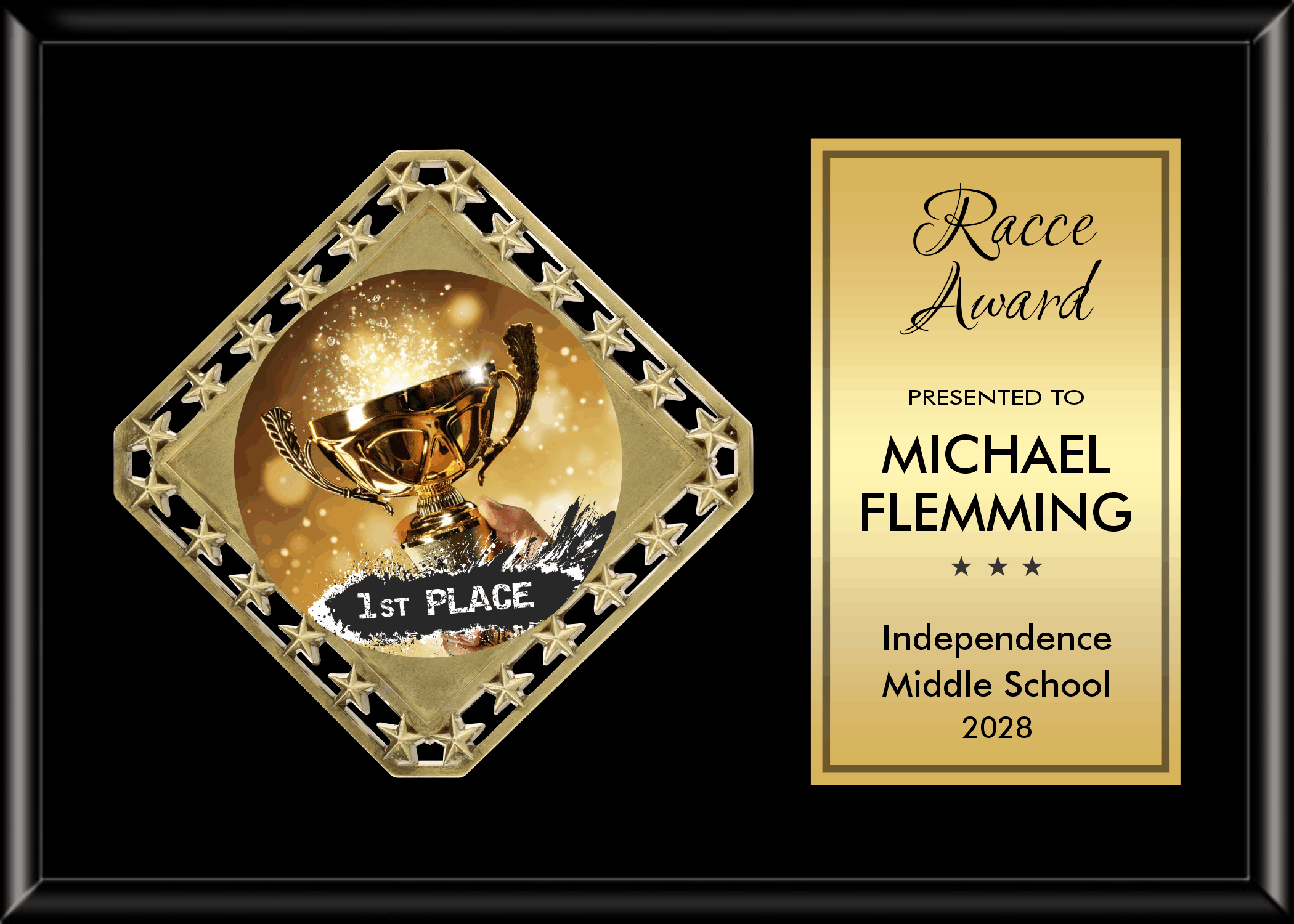 Diamond Plaque Series - Horizontal Plaque