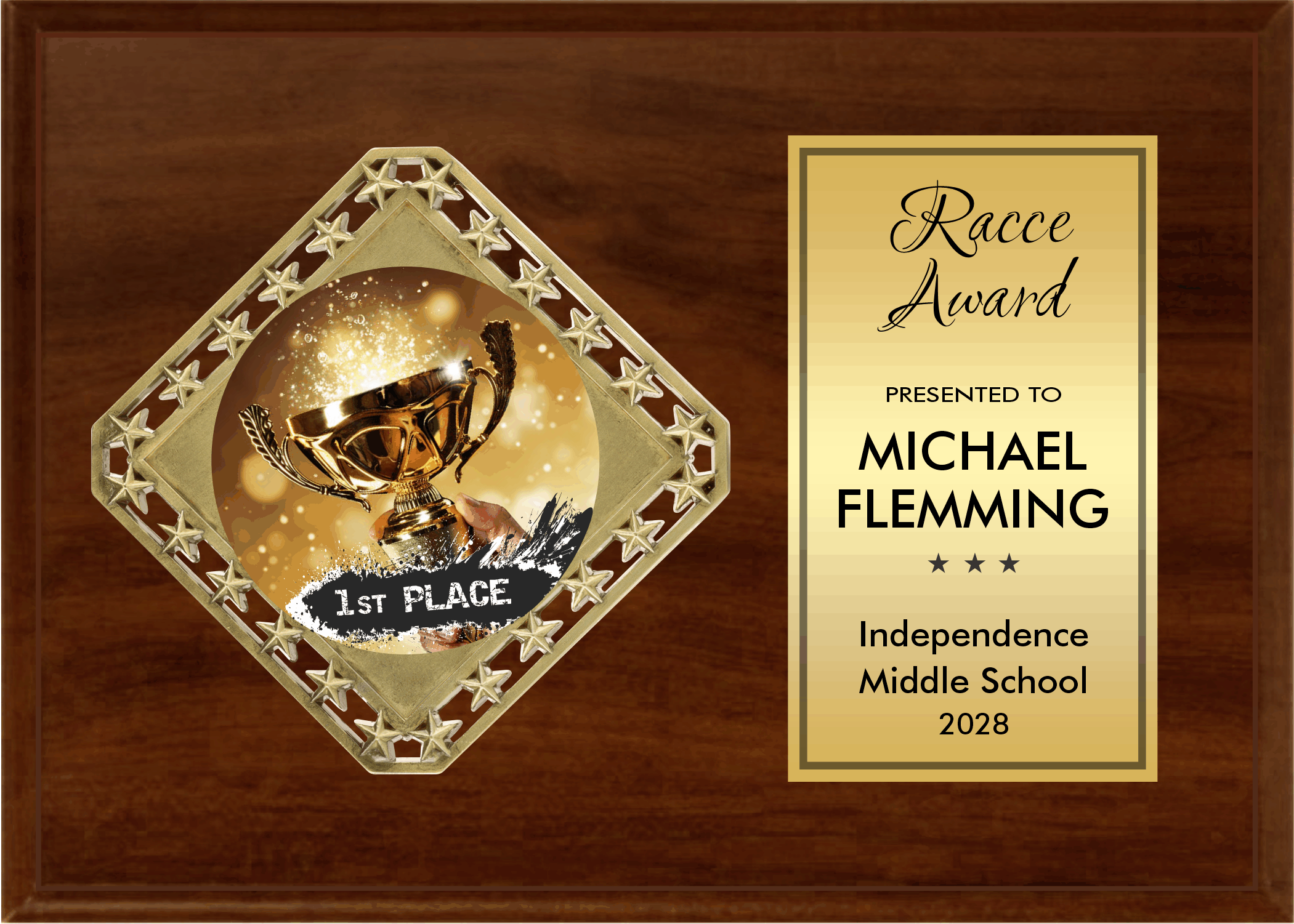 Diamond Plaque Series - Horizontal Plaque