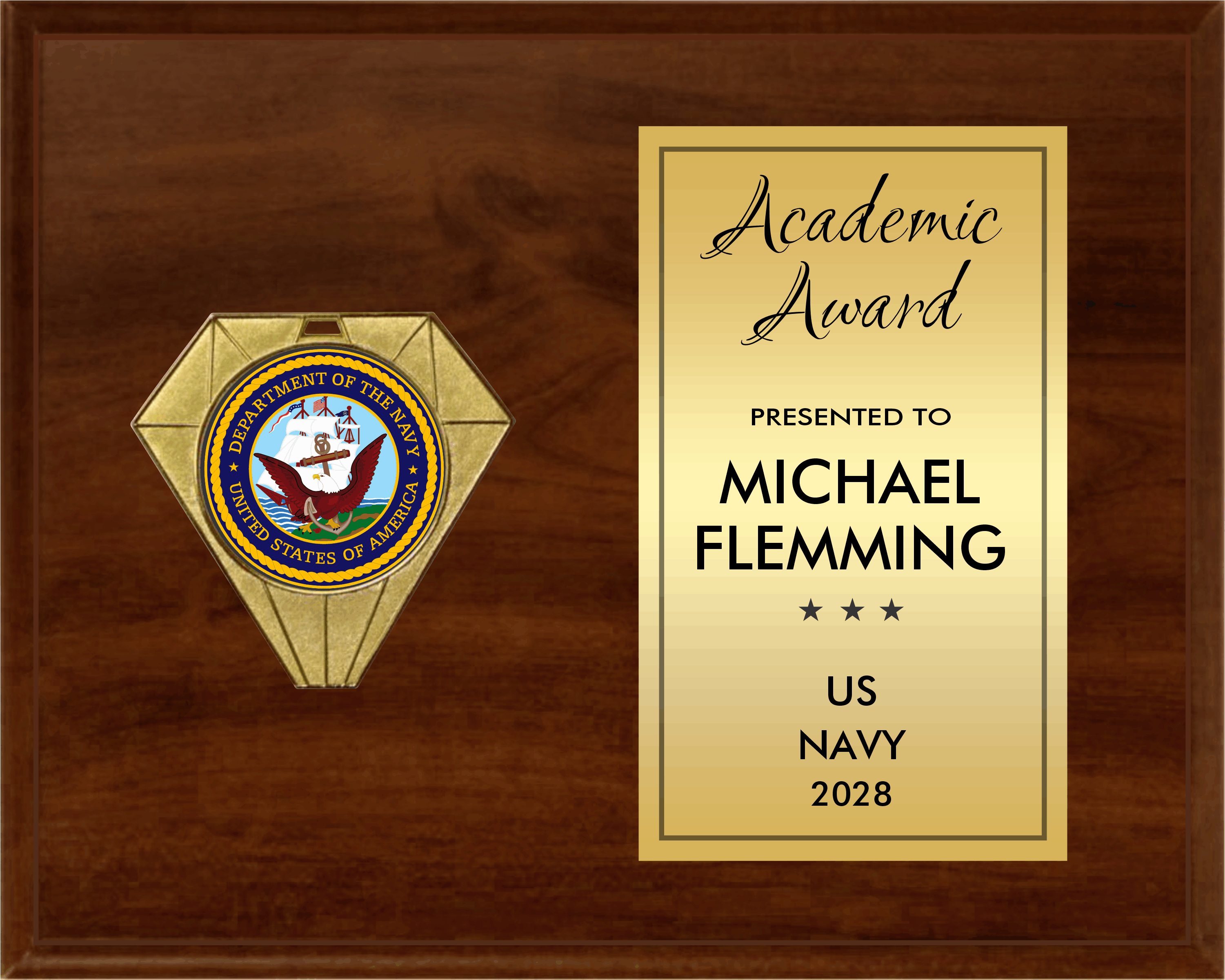 Jewel Plaque Series - Horizontal Plaque