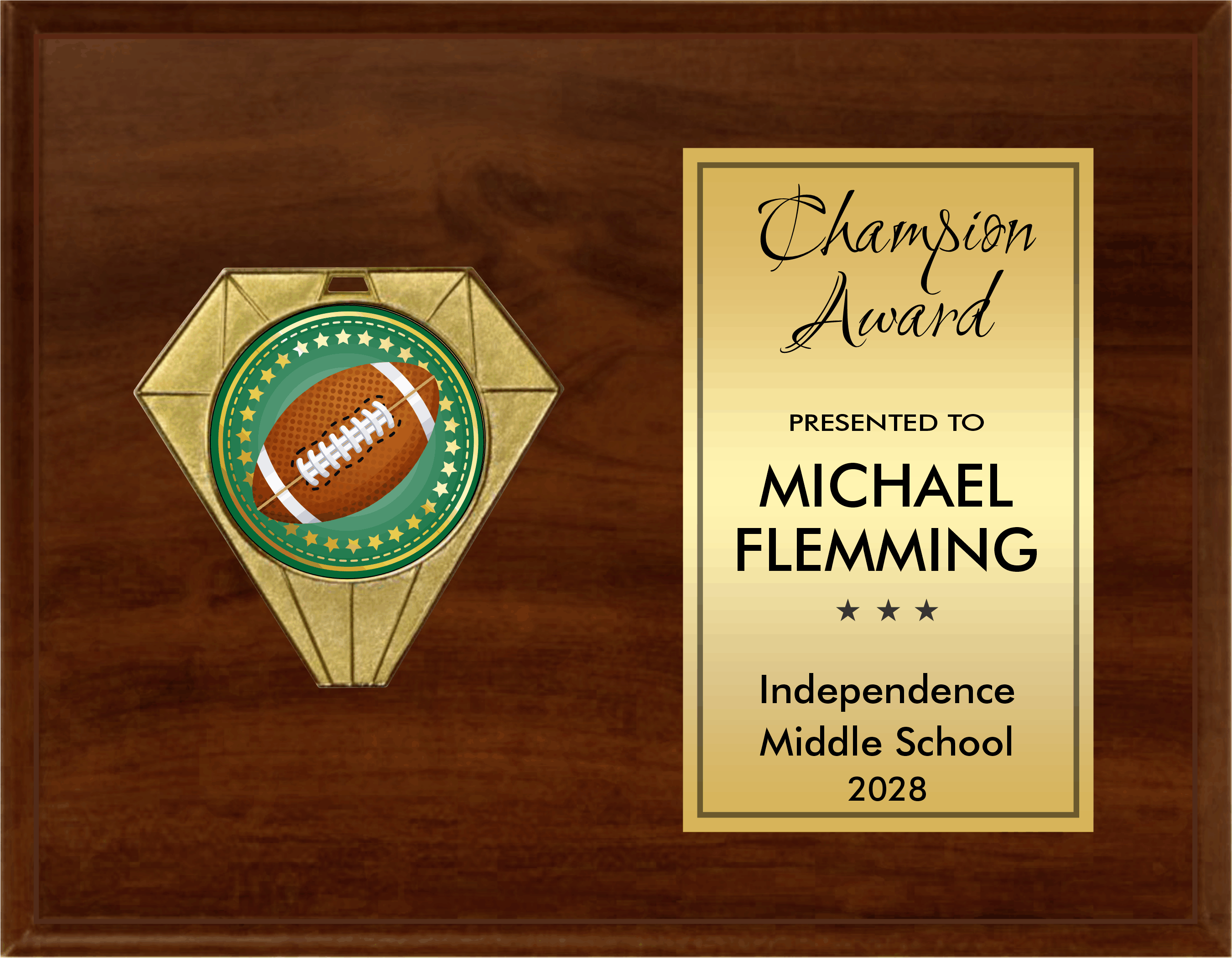 Jewel Plaque Series - Horizontal Plaque