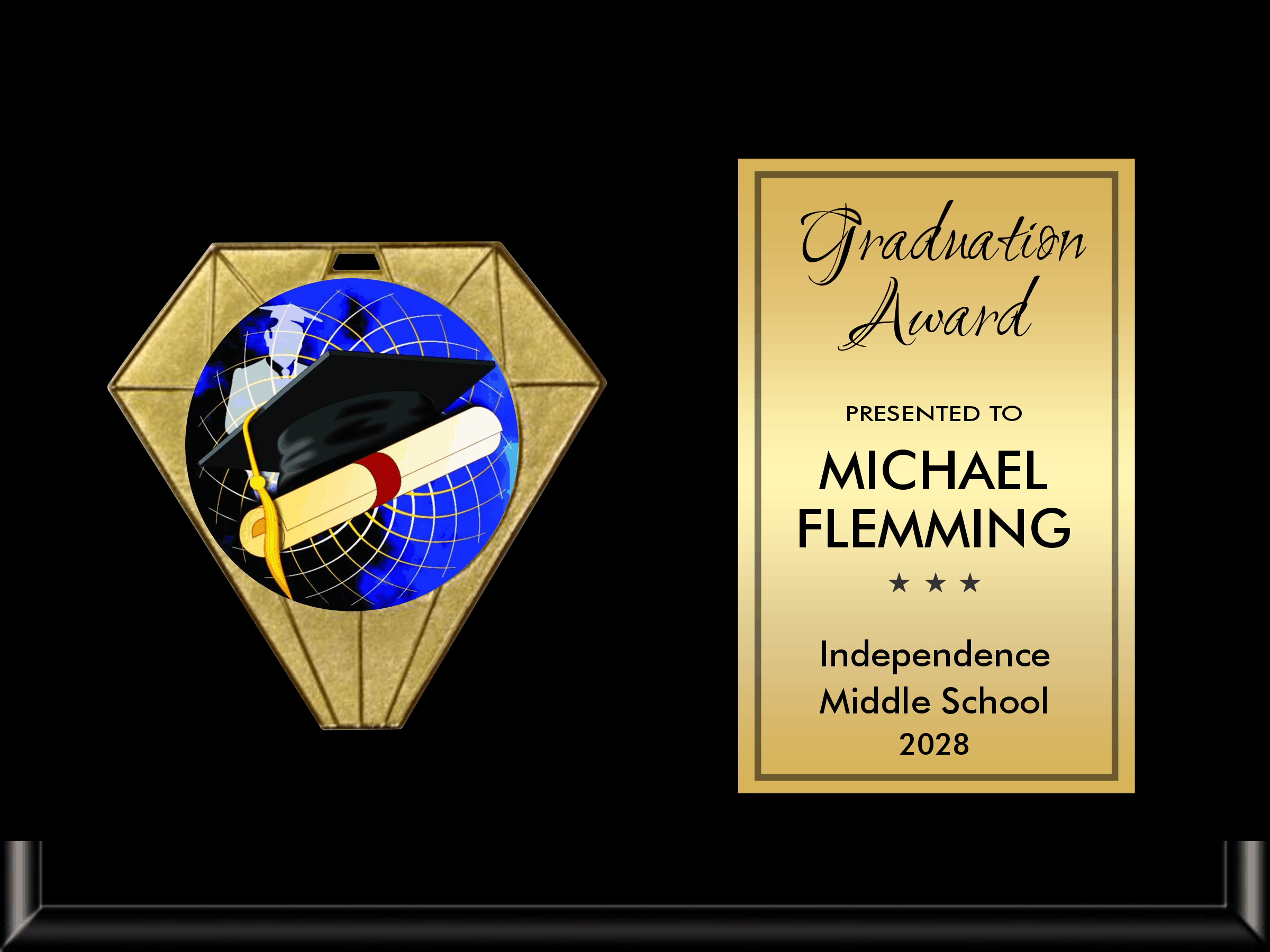 Jewel Plaque Series - Horizontal Plaque