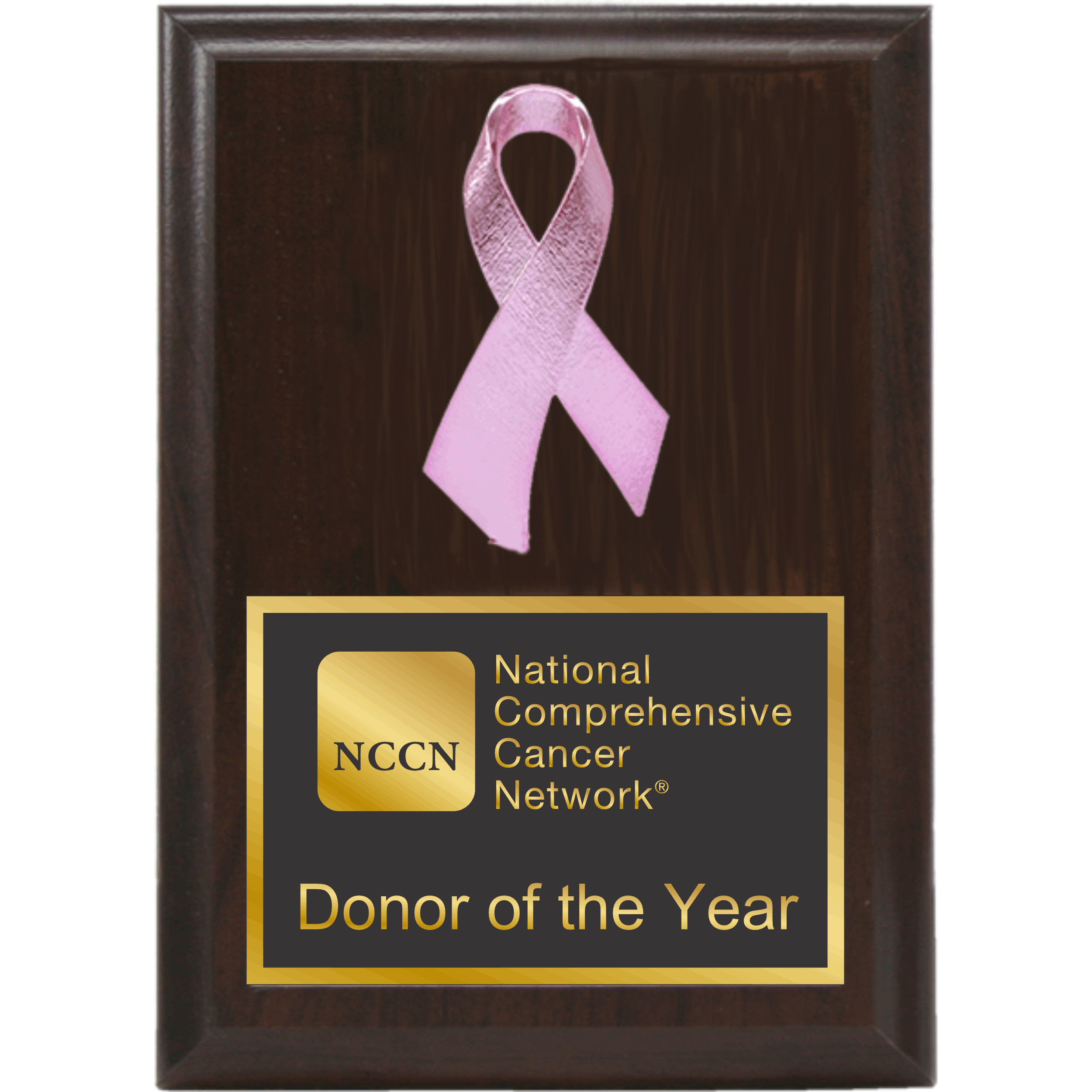 Plaque With Awareness Ribbon