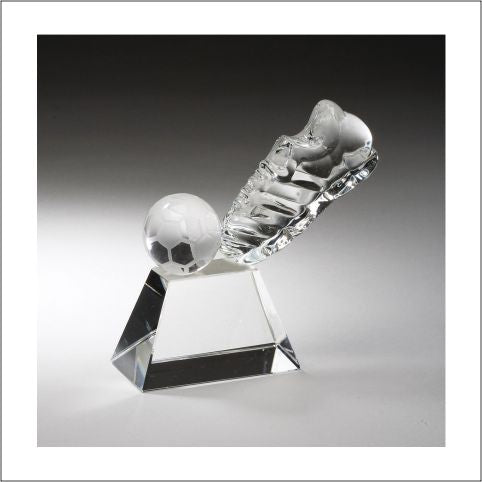 Crystal Soccer Trophy