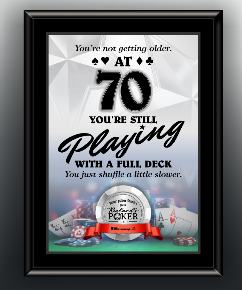 Plaque with Full Plate of Sublimation